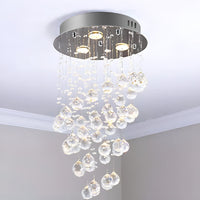 Détail du lustre cristal