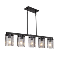 Lustre Linéaire Verre Fumé pour Salle à Manger