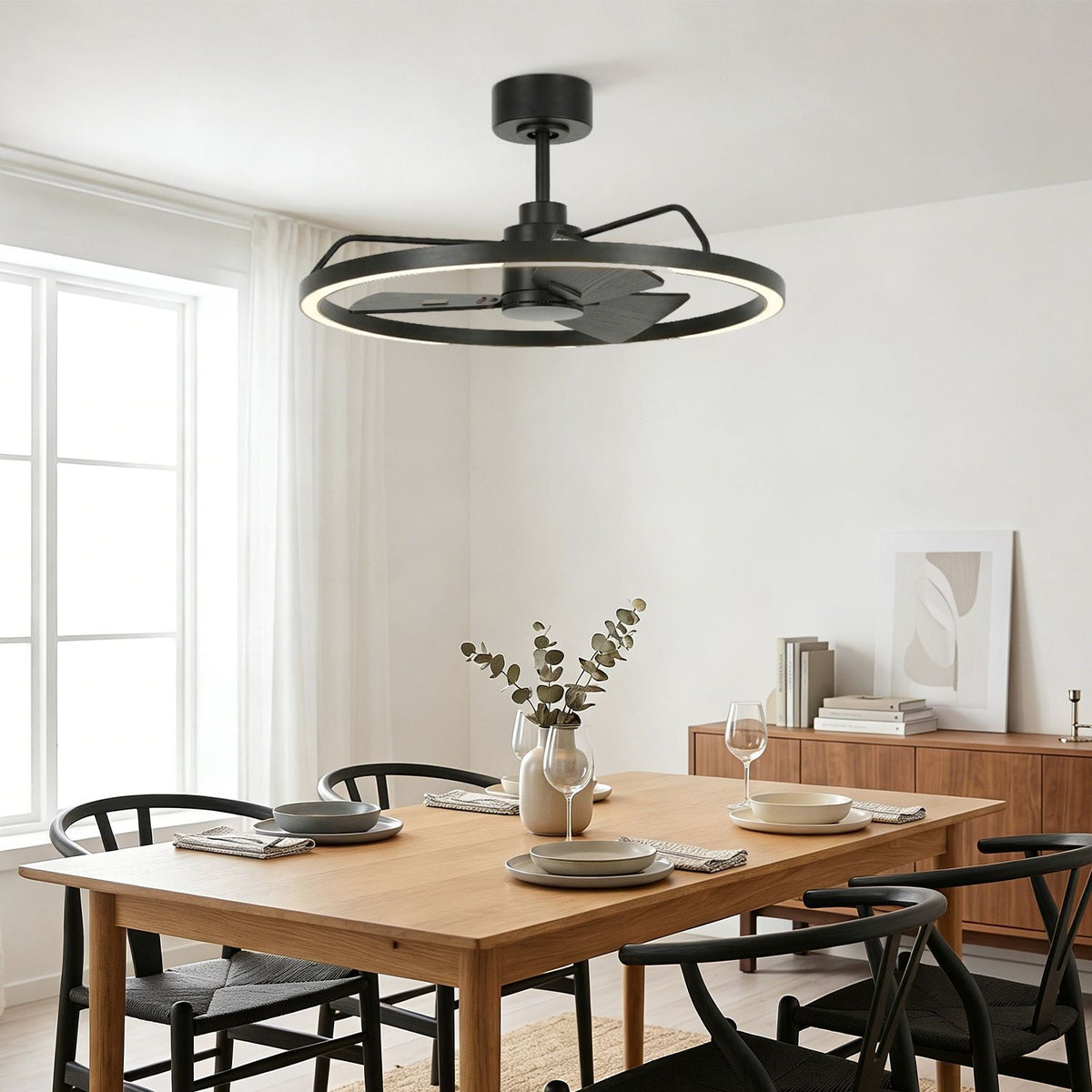Ventilateur de Plafond Anneau Laiton