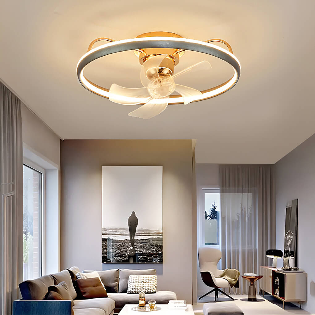Plafonnier Ventilateur Rond Moderne