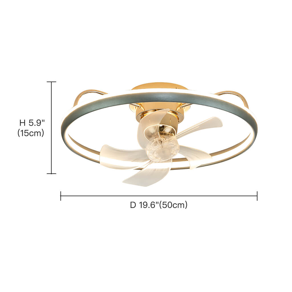 Plafonnier Ventilateur Rond Moderne