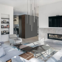 Lustre Cascade LED Noir Connecté pour Salle à Manger