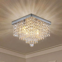 Détail du plafonnier cristal