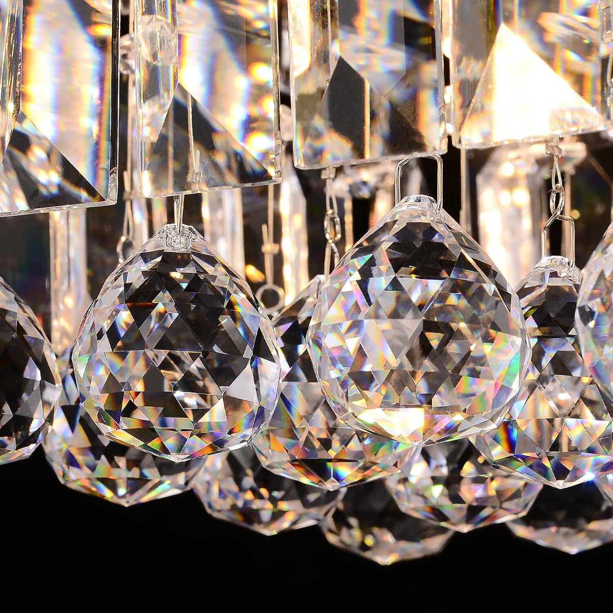 Lustre Rectangulaire Cristal Salle à Manger