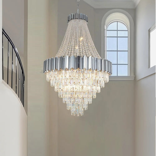 Lustre Cristal Étages pour Salle à Manger