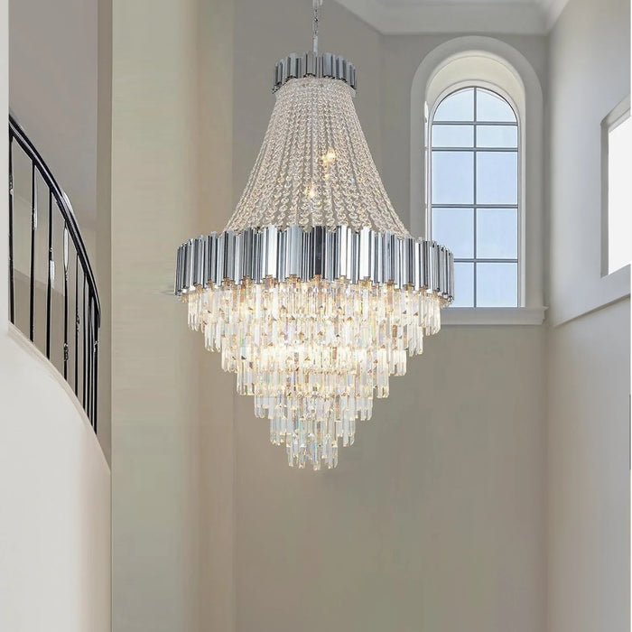 Lustre Cristal Étages pour Salle à Manger