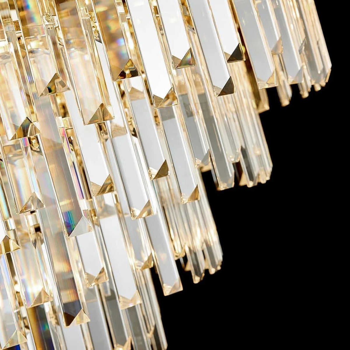 Lustre Cristal Étages pour Salle à Manger