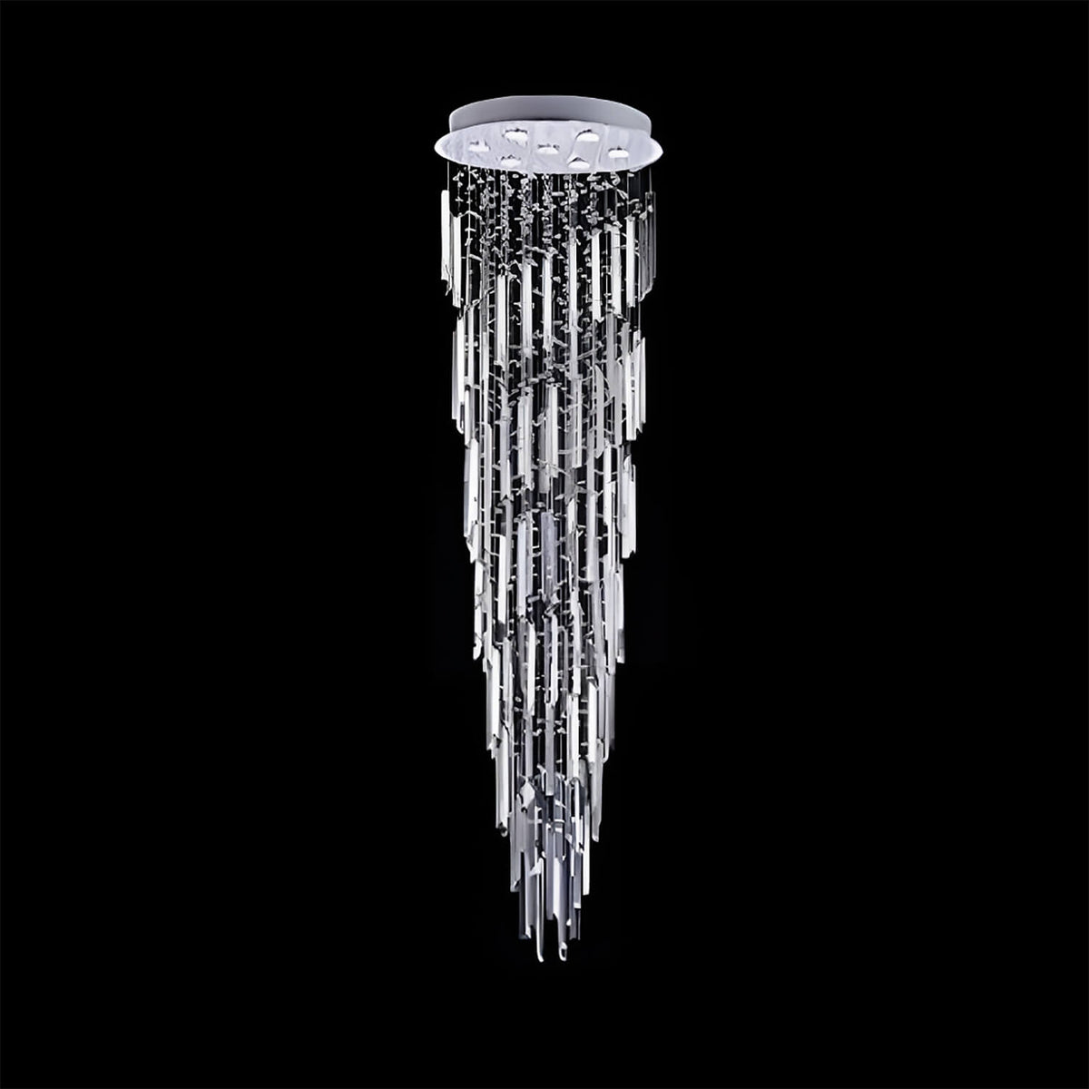 Lustre Spirale Cristal Escalier pour Escalier et Entrée
