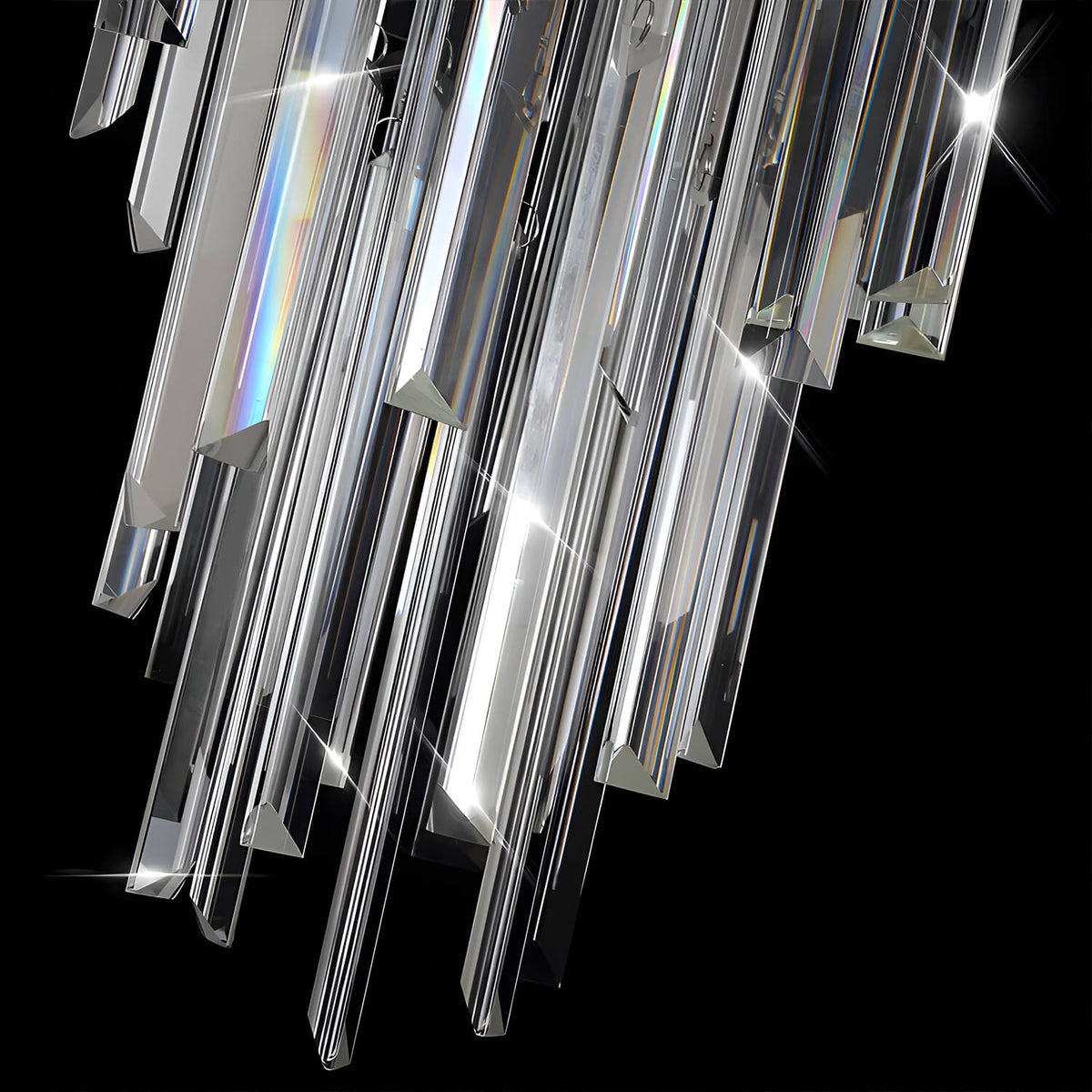 Lustre Spirale Cristal Escalier pour Escalier et Entrée