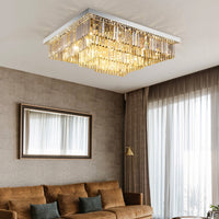 Lustre Rectangulaire Cristal Salle à Manger 15 Lumières