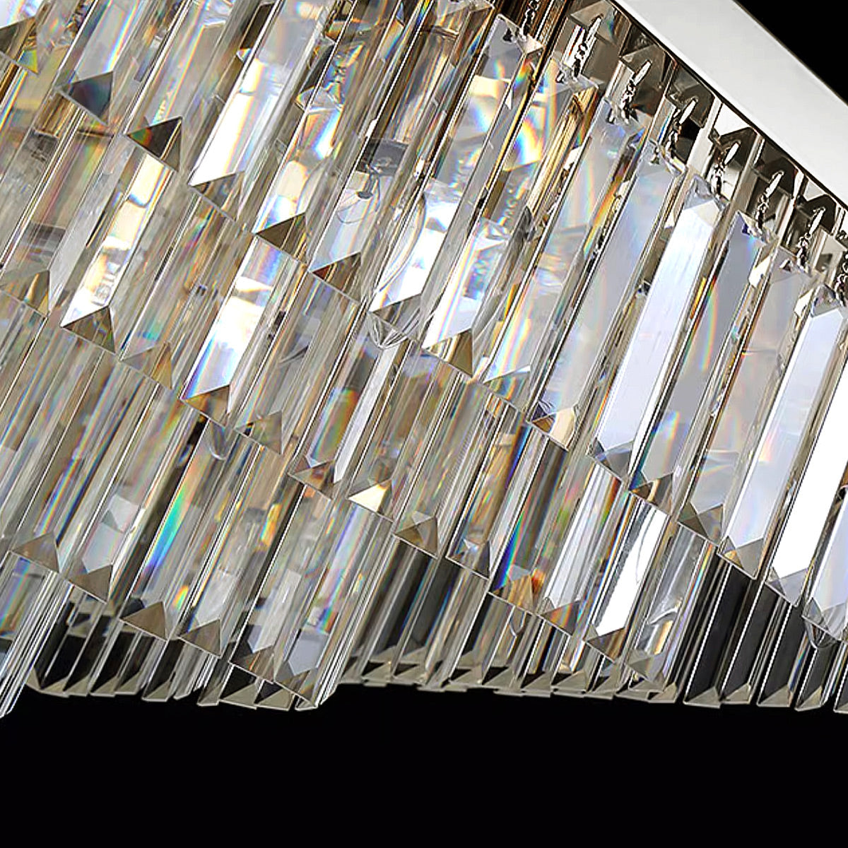 Détail du lustre cristal