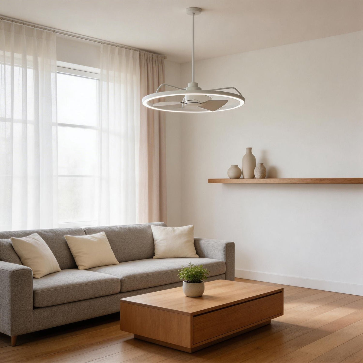 Ventilateur de Plafond Anneau Laiton
