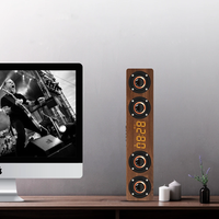 RADIOZON - Réveil Bluetooth en Bois avec Haut-parleur et Radio FM Lumio™