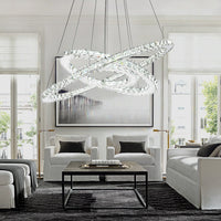 Détail du lustre cristal