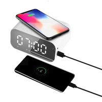 NEVIA - Réveil Bluetooth Multifonction avec Charge Sans Fil