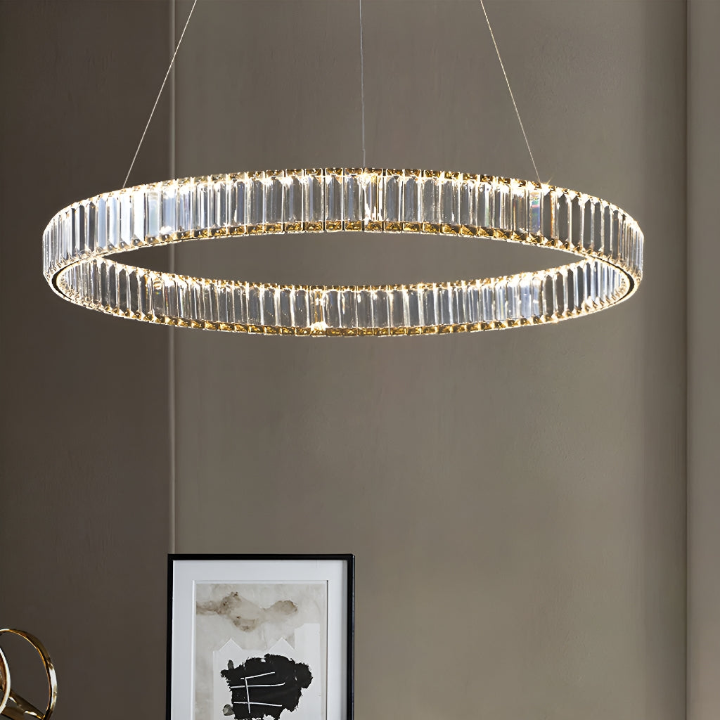Détail du lustre cristal