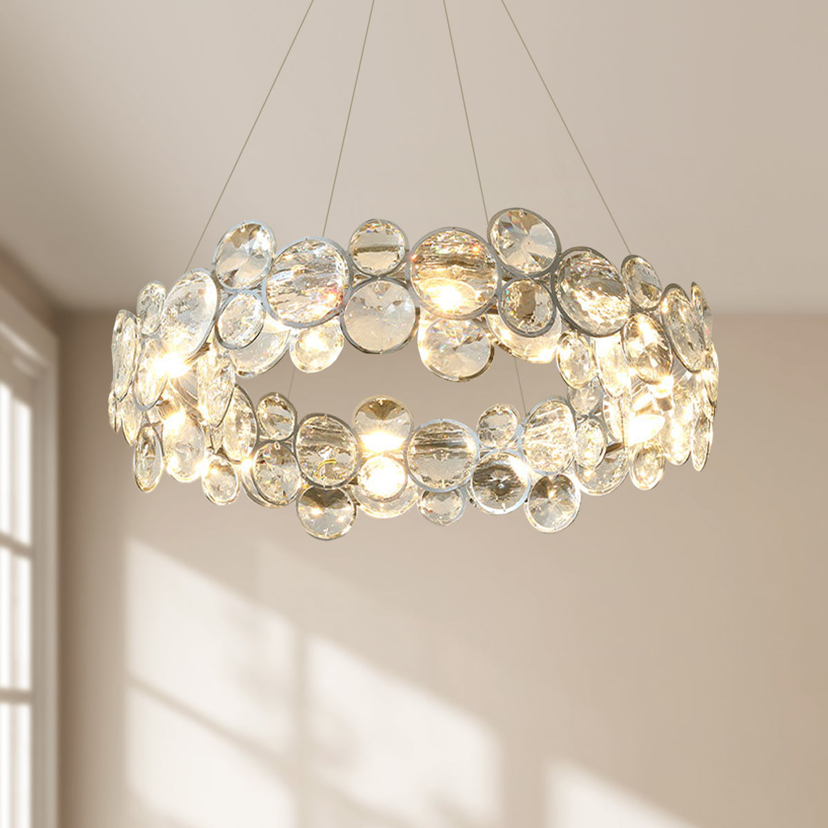 Lustre Opale Cristal Chrome