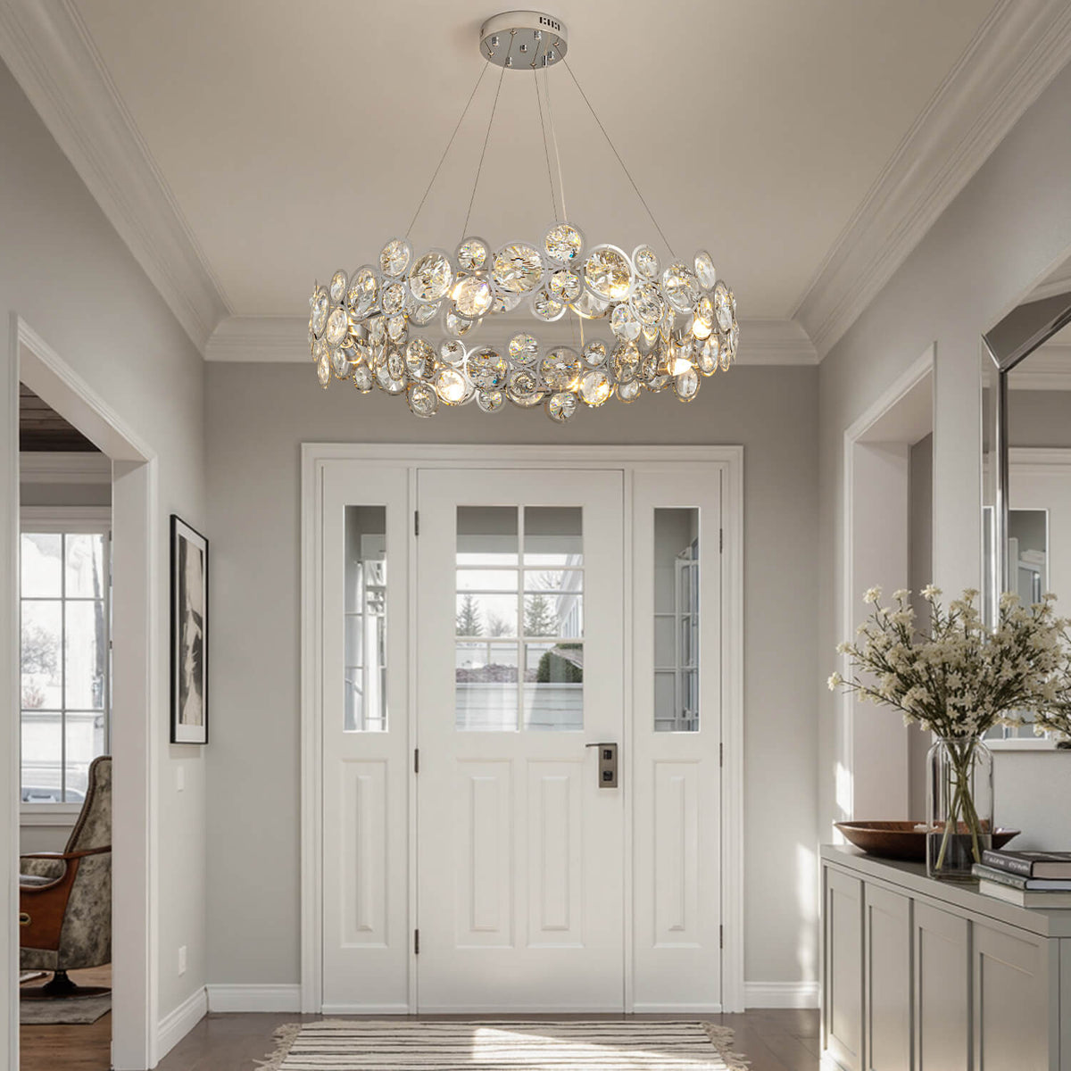 Lustre Opale Cristal Chrome