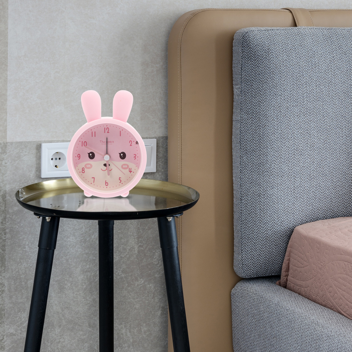 PINKINOU - Réveil Analogique Lapin avec Veilleuse Lumio™