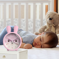 PINKINOU - Réveil Analogique Lapin avec Veilleuse Lumio™