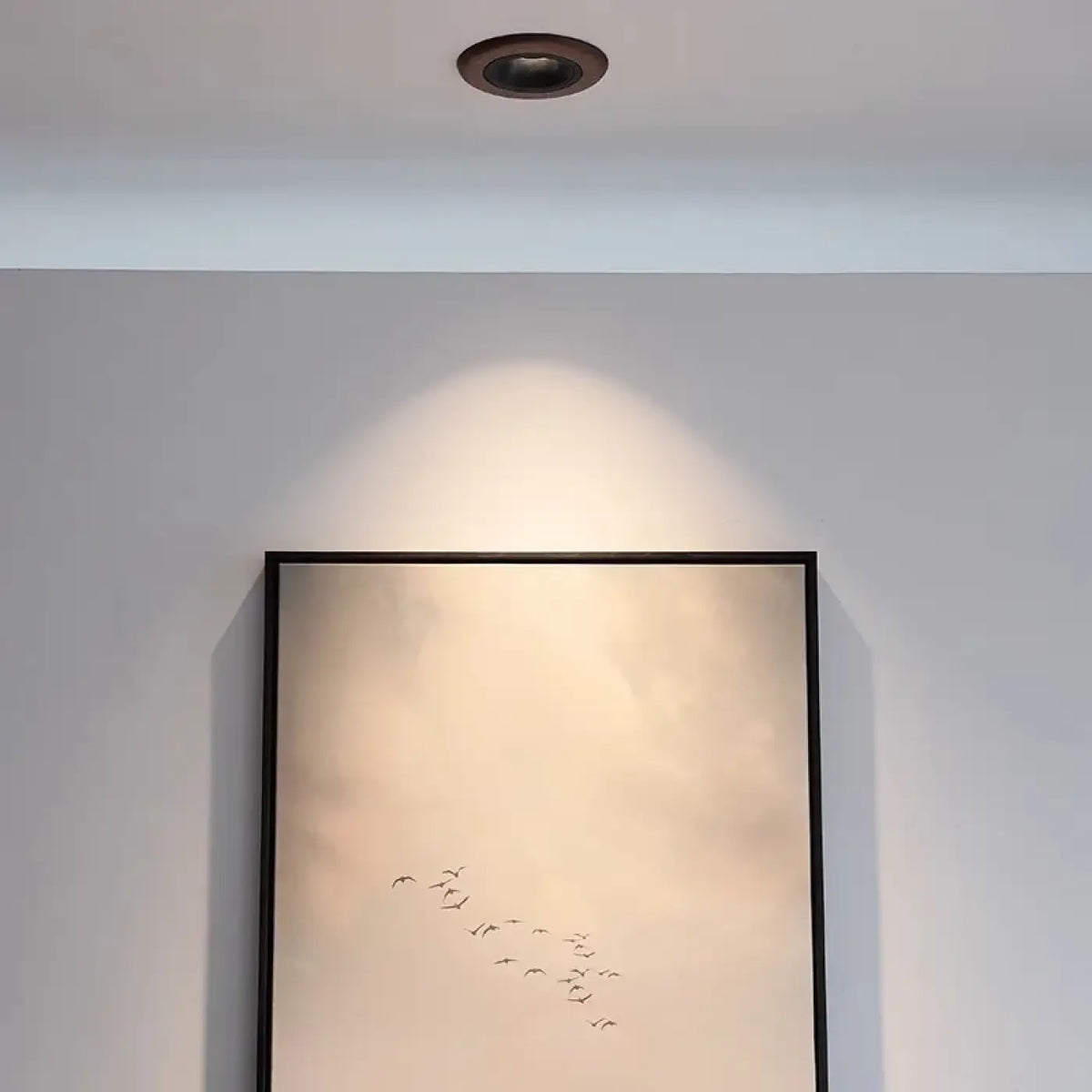 Plafonnier Bois et Noir Moderne