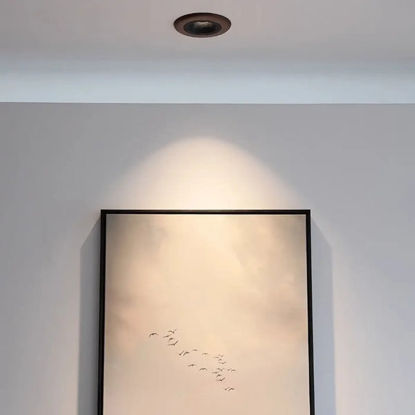 Plafonnier Bois et Noir Moderne