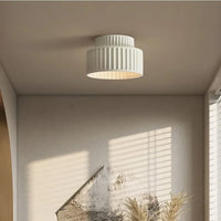 Plafonnier Cylindrique Strié au Look Rétro