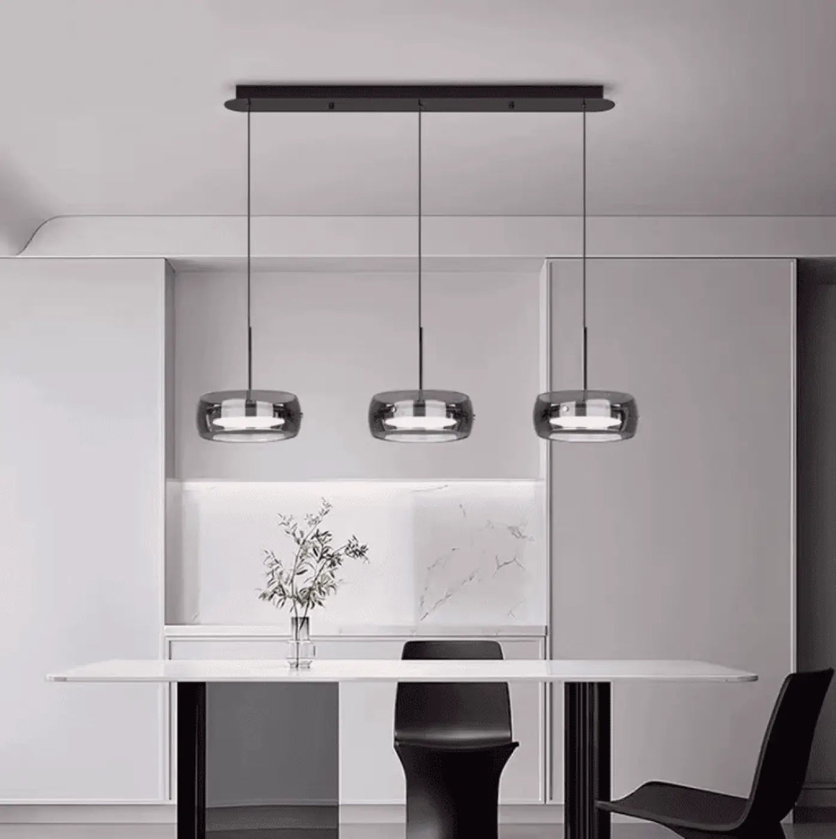Lampe Suspendue Atelier en Métal pour Cuisine