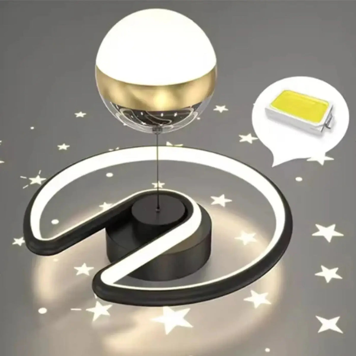 Plafonnier Globe Bicolore Design pour Chambre