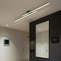 Plafonnier LED Linéaire Orientable Noir ou Blanc