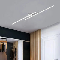 Plafonnier LED Linéaire Orientable Noir ou Blanc
