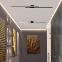 Plafonnier LED Linéaire Orientable Noir ou Blanc
