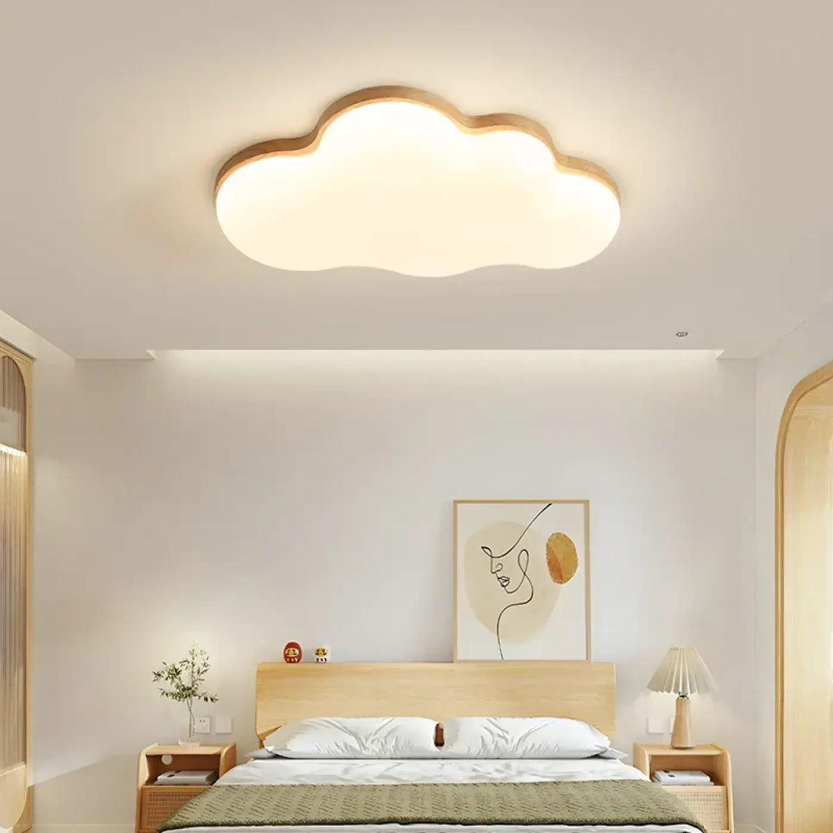 Plafonnier Nuage LED Scandinave pour Chambre Enfant