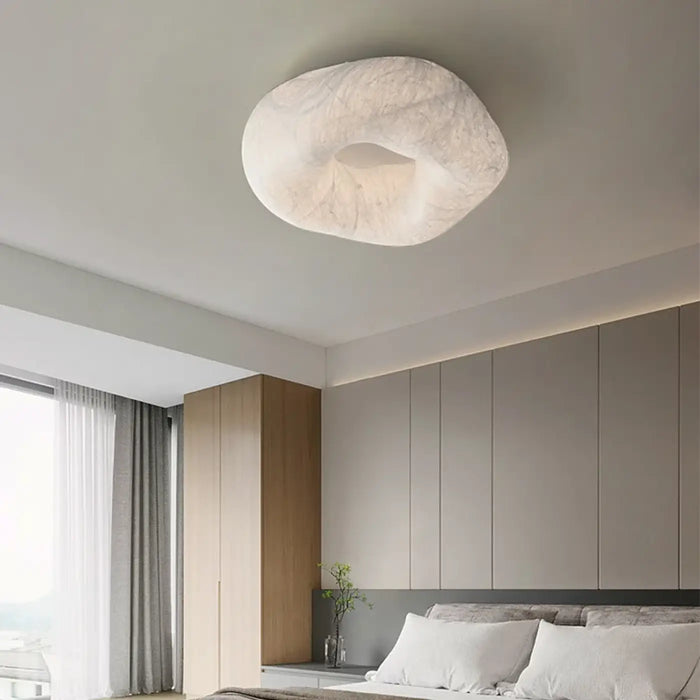 Plafonnier Nuage Crème Sculptural