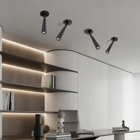 Plafonnier Spot LED Encastré Blanc ou Noir