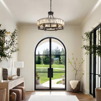 Lustre Rectangulaire Cristal Salle à Manger Rond design