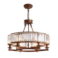 Lustre Rectangulaire Cristal Salle à Manger Rond