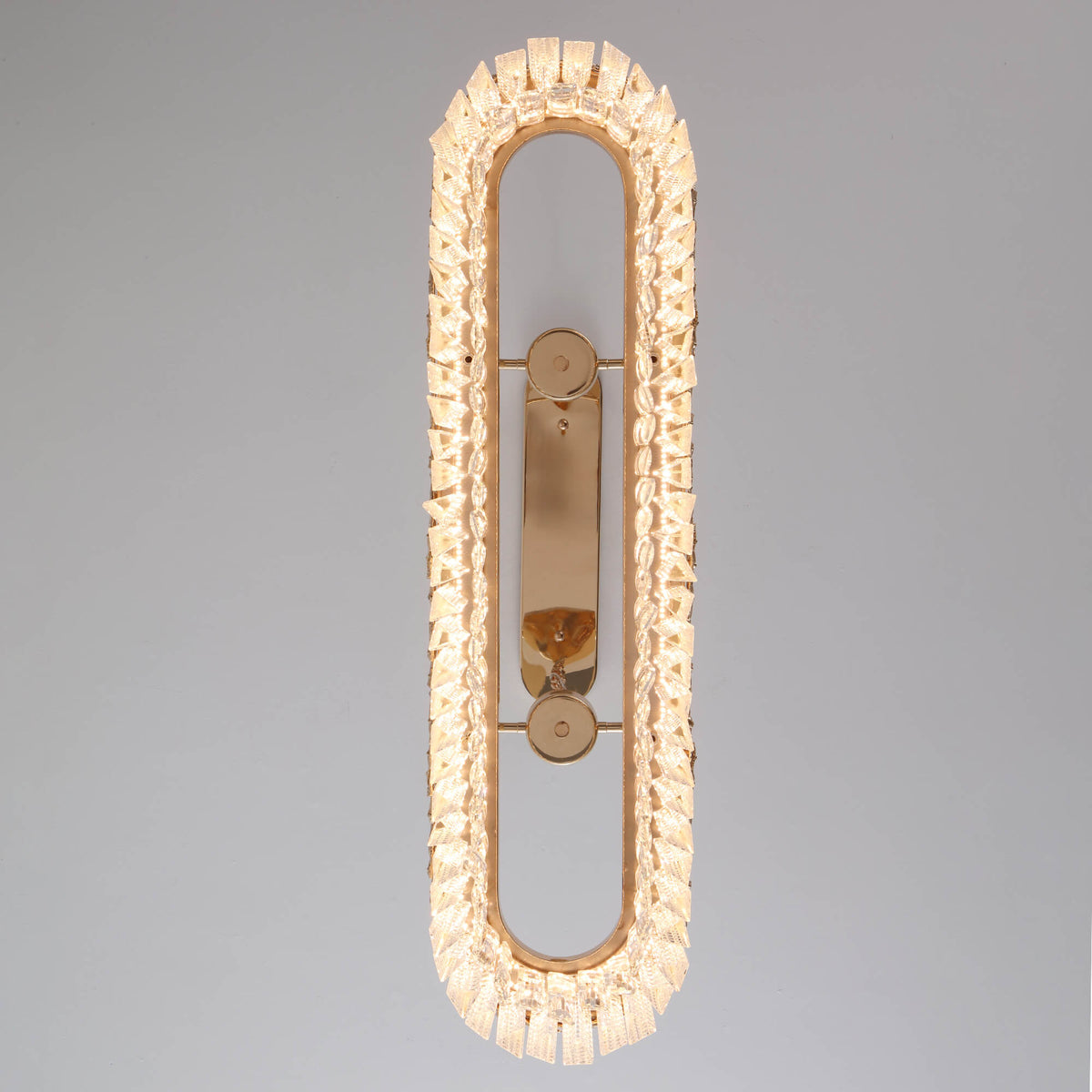 Lustre Rectangulaire Cristal Doré Îlot Cuisine