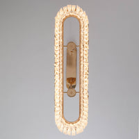 Lustre Rectangulaire Cristal Doré Îlot Cuisine