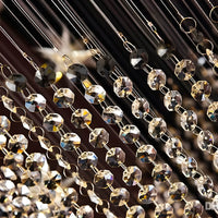 Lustre Spirale Cristal Argenté suspendu