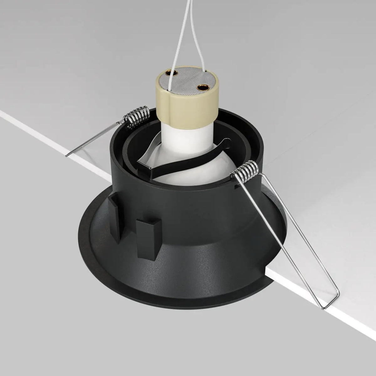 Spot encastrable rond blanc discret pour salon et cuisine, vue 8