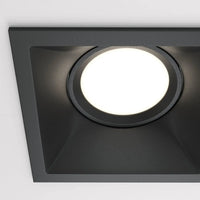 Spot encastrable double blanc encastré dans faux plafond, vue 8