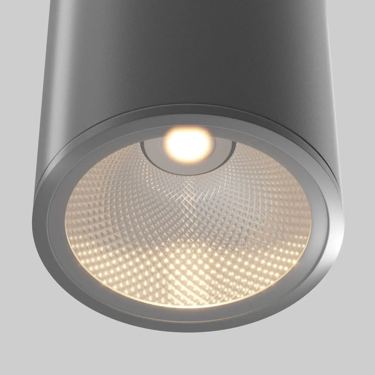 Détail du plafonnier extérieur avec LED intégrée chaude