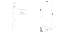 Spot orientable blanc au long cylindre discret sur plafond moderne, vue 8