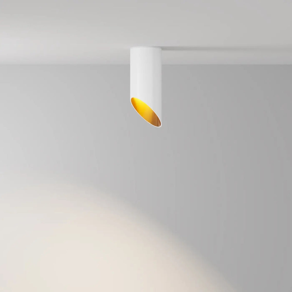 Tête orientable du spot Lipari dirigeant un faisceau lumineux précis