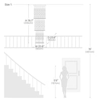 Lustre Cristal Gouttes Rectangulaire Long pour Escalier et Entrée
