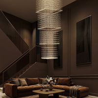 Détail du lustre cristal
