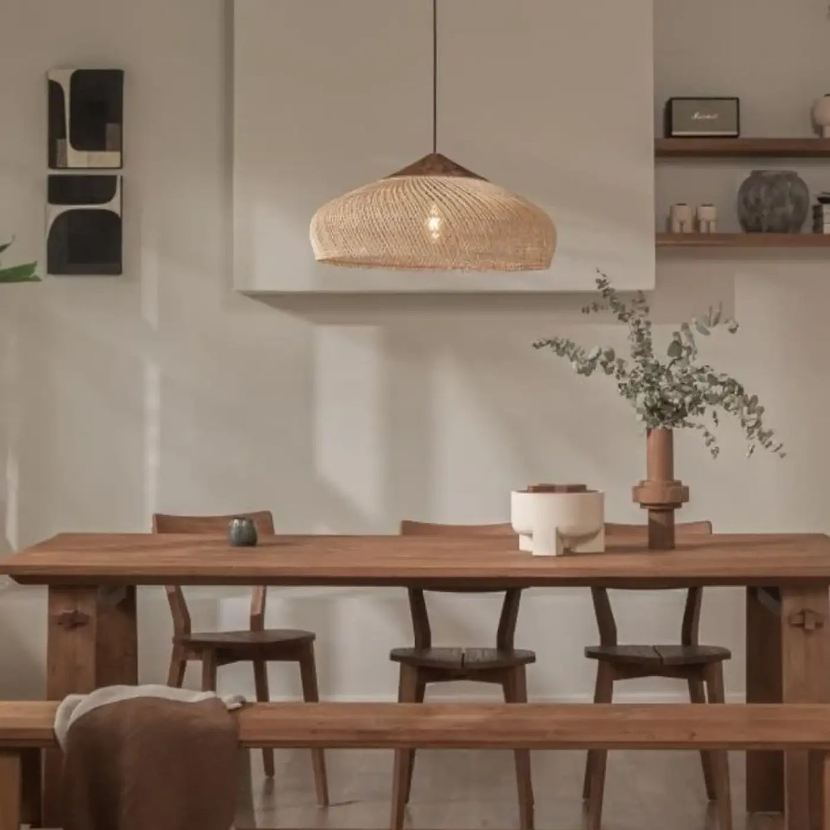 Lampe Suspendue Artisanale Forme Chapeau