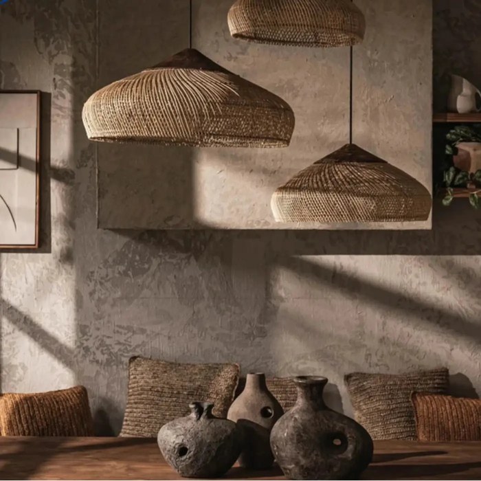 Lampe Suspendue Artisanale Forme Chapeau