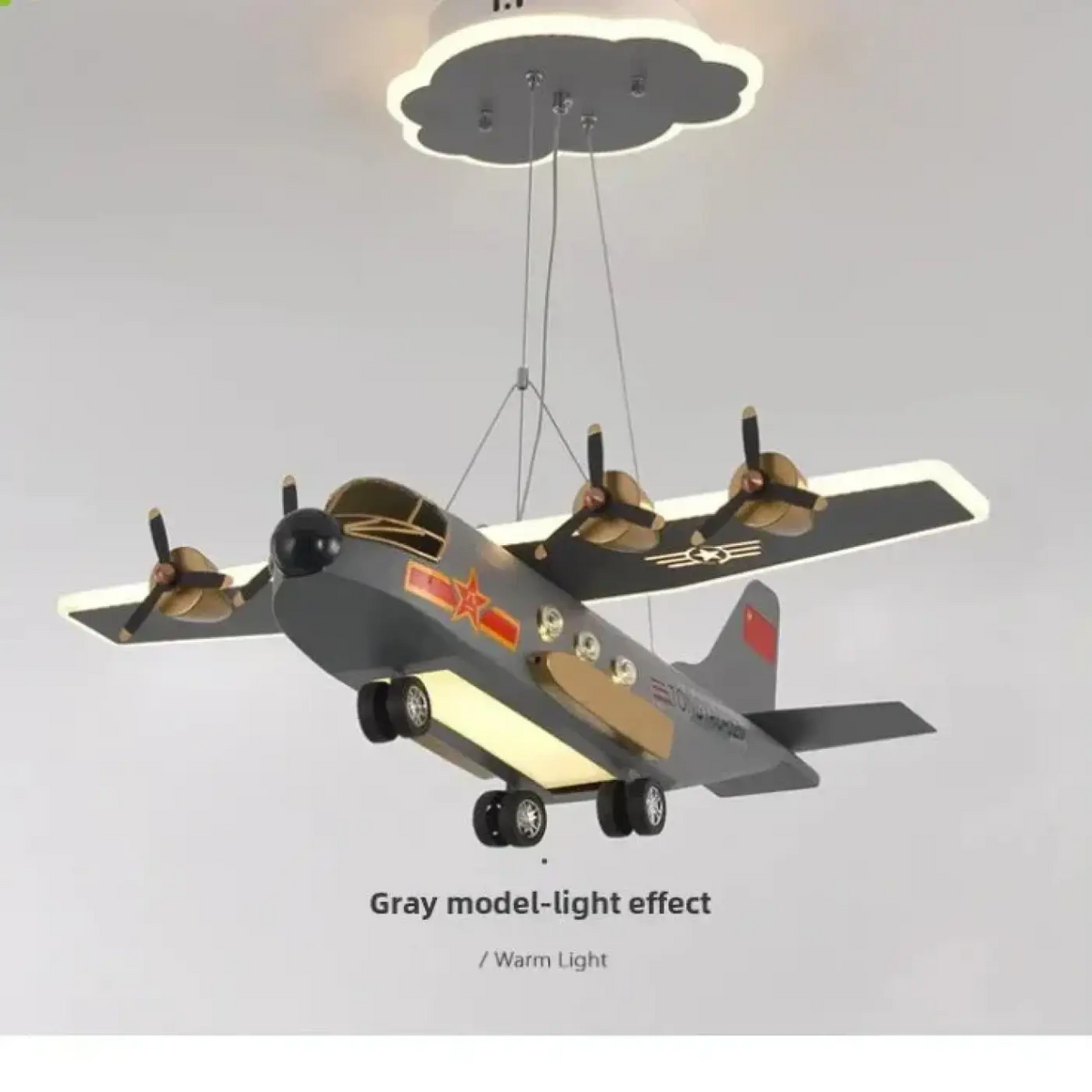 Lampe Suspendue Avion LED pour Chambre Enfant
